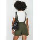 KHAKI 2 IN 1 BELTED PLAYSUIT