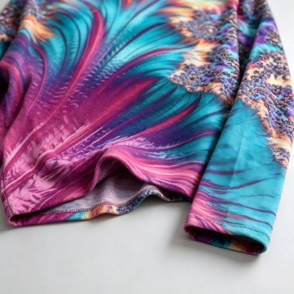 Showy Print Round Neck Top