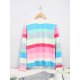 Long-Sleeves Casual Striped Top