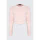 Pink Fluffy Cut And Sew Jumper