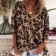 Cool Leopard Print Long Sleeve Top