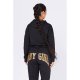 BLACK Baby Girl Cropped Hoddie And Jogger Set